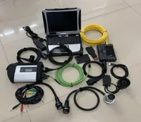 2IN1 Narzędzia MB Star C4 ICOM A2 Kod diagnostyczny Skaner Multiplekser i kable Drugich ręki Laptop CF19 4G dla BMW dla Mercedes Cars 9414159