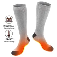 Elektrische beheizte Socken für Männer Frauen wieder aufladbar thermisch warmer Socken Winter im Freien Sport fahren Camping -Reitreiten Ski -Sock282i