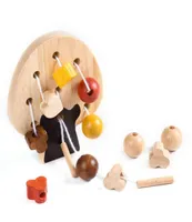 Toy 1 Set Children039s DIY Wooden Tree Baby Montessori Stringing Beads Early Educational Handmade Toys Gifts For Kids 09224142253