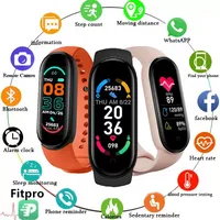 الإصدار العالمي M6 Band Smart Watch Bandbands Men Women Smartwatch Fitness Sport Bracelet for Huawei Xiaomi Mi Smartband Watches