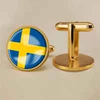 Schwedische Flagge Manschettenkniegel