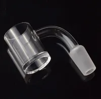 Haute qualité XL Flat Top 10 mm 14 mm 18 mm Quartz Banger ongles avec 5 mm d'épaisseur Bas Domeless Quartz ongles pour le verre pipe à eau Bongs