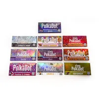 Polkadot Chocolate Bar caixas vazias Cogumelos m￡gicos 4G Polka Dot Chocolate Barras de embalagem de embalagens de embalagem 14 sabores