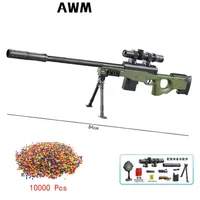 Ww2 arma real militar awm sniper rifle bala armas blocos de