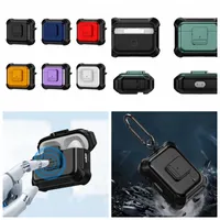 Carbon Fiber Cases For Airpods Pro 2 Airpod 3gen 3 Pro2 Ear Earphone Hard Plastic PC Soft TPU Shockproof Case Air Pod 1 2 Skin Protector Cover With Carabiner Keychain