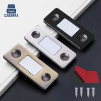 Door Catches Closers 10pcs Hidden Door Catches Magnetic Cabinet Closer Powerful Magnets for Furniture Door Catch for Wardrobe Furniture Door Hardware 230213