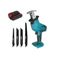 Power Tool Sets 18V Cordless Reciprocating Saw Electric With 4 Blades For Wood Metal Chain Saws Cutting Rechargeable Battery9989583