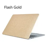 Корпус для MacBook Air Pro Retina 133 154 -дюймовый мягкий PU Skin Skin Glitter Full Body Cover Cover Shell для MacBook Air 116 Air A138306571