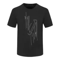 Designer Mens T Shirts Casual Print Letter Creative T Shirt Breattable Tshirt Slim Crew Neck Kort ￤rm Male Tee Black White Men's T-shirts 424