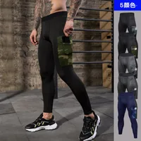 Мужские футболки Pantaloni da palestra A Compressione Uomo Collant Corsa Leggings Sportivi Fitness abbigliamento sportivo
