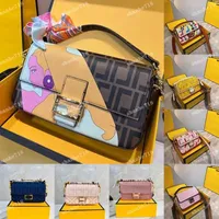 Винтажная фигура печатная сумка багет, бродяга, женские плеча, мешки, дизайнер, роскошные сумочки, мода F Lady Messenger кошельки