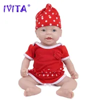 Muñecas IVITA WG1555 14.56 pulgadas 1.65kg 100% llena de silicona Reborn Baby Doll Realistic Girls Soft Baby Baby Diy Blank Children Toys 230215