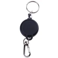 Multifunktionell inf￤llbar nyckelring Zinklegering ABS Namn Tagkort Holder Key Ring Chain Pull Clip Keyring Outdoor Survival Sport208f