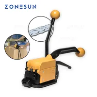 ZONESUN Industrial Equipment Manual Steel Strapping Tool A333 Buckle Free Sealless Handheld Steel Strapping Machine For 13/16/19 mm Steel Strip Strap