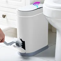 쓰레기통 Joybos 스마트 센서 쓰레기통 전자 자동 욕실 쓰레기 수거 용 화장실 방수 N 이음새 230215