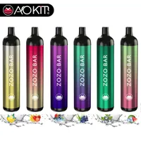 Vendre à chaud 2% 5% Aokit Zozo Bar 4500puffs Kits E-cigarettes Pentes de vape jetables 10 ml Capacité 650mAh Vape de batterie