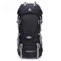 Açık çantalar ücretsiz şövalye 60l yürüyüş sırt çantaları sırt çantası spor seyahat su geçirmez trekking kamp 230214
