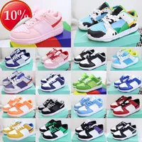 Top Kids Shoes SB Dunks Low Sneakers Designer Chunky Dunke Youth Youth Baby Toddler Trainers Retro Black Pink Kid Infants Shoe White Kids Boys