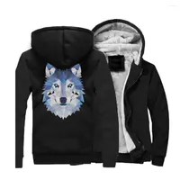 Sweats à capuche masculine Hampson Lanqe Animal Wolf 2023 Style Brand Sweatshirts Hip Hop Loose Fit Jacket Outwear décontracté pour adulte CM01