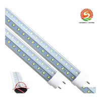 Led Tubes 25Pcs Lot Vshaped Fa8 G13 T8 Tube Light 6Ft 180Cm 1800Mm 2835Smd 65W 7000Lm Cooler Door Fluorescent Lights Double Glow Lam Dhqal