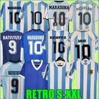 1996 1978 1986 1998 Argentina Retro Soccer jersey Maradona 2000 2001 2006 2010 Kempes Batistuta Riquelme HIGUAIN KUN CANIGGIA AIMAR Football Shirts home away
