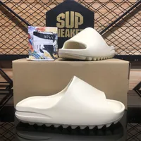 2023 Üst Tasarımcı Terlik Erkek Kadın Kaydırıcı Vermillion Mineral Mavi Oniks Saf Sandalet Slide Terlik Köpük Ota Runr Kemik Reçine Clog Çöl Ararat Runr Slayt Ayakkabı Ayakkabı