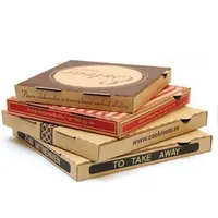 OEM DIY Целый на заказ логотип Печата выньте быстрого пиццы пиццы на завод с низкой дешевой пиццей коробки Whole224s