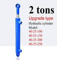 Power Tool Sets 100250mm Stroke 2 Tonnage Upgraded Hydraulic Oil Cylinder Heavy Duty Bidirectional Lifting Small Wood Splitter5287455