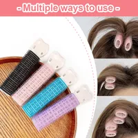 Natural Fluffy Hair Clip Plastic Hair Root Fluffy Clip fixed Bangs Artifact Lazy Curling Tube Candy Color Curly Hair Tool