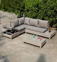 Camp Furniture Outdoor Rattan Sofa Stuhl Dreiheit PE Terrasse Balkon Kombination Innenhof Freizeit Typecamp7796407