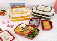 Tuuth Microwave Kids Lunch Boxかわいい学生オフィスベント独立したカトラリー付き大規模食料保管2108185486133