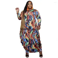 Etniska kläder l-4xl plus size afrikaanse jurken voor vrouwen 2023 afrika Kleding dashiki grand bubu gewaad africaine femme bazin party