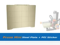 1pc Prusa mini 1963x1455x190 mm piastra in acciaio a molla con foglio adesivo PEI da 2 % per parti di parti della stampante 3D Piattaforma del letto 313117805