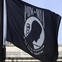 3x5ft POW-MIA Flag-Canvas Header and Double Stitched -You are not forgotten Prisoner of War Flag with Brass Grommets2997
