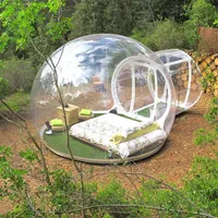 PVC opblaasbare bellent tent 3m Dia transparante bubbel El voor camping topkwaliteit opblaasbare tent bubble koepel Clear2067