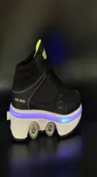 Teenager Student Adult Flying Roller Sneakers Skates Skating Heelys Quad 4 Wheels Flashing Convertible Led USB Charging Lovely Inl1633808