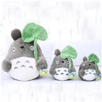 Pel￭culas TV Lave Toy de 20 cm Pel￭cula de dibujos animados Soft Totoro Cute Lotus Lotus Leaf Kids Juguetes para los fan￡ticos Drop entrega Regalos Animales DHGND
