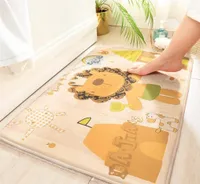 Carpets Flannel Cartoon paillass baignoire côté galin absorbant Mat de bain Home Door Floor Mats décor Rugcarpets5141238