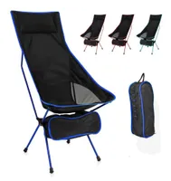 Camp Furniture Large Camping Chair Portable Foldable Outdoor Furniture Beach Chair BBQ Picnic Beach Ultralight Office Lunch Break 6153888