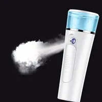 Drop Portable Mini Face Spray Bottle Nano Mister Facial Hair Steamer USB Raddbar Power Bank Sprayer 2 i 1 Travel Tool2513
