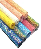 Tıknaz Glitter kumaş ışıltı sahte deri Ana zincirli yaylar zanaat çantası kapağı dikiş patchwork diy zanaat kalın 90cm x 135cm2512658