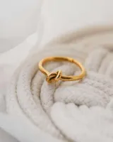 Celi Jewelery luxury Designer Ring Leli Knot Brass Plated Gold Small Luxury Fashion Versatile Fine Girl1273687