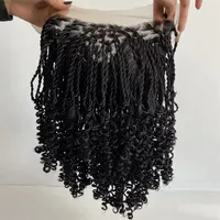Synthetic Hair 180% Density 20inches Twist Braids Curly Lace Frontal Wig for Black Woman