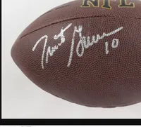 Trent Green Ham Ditka Okoye Mahomes Favre Roaf Hunt Clark Kelly Autografiado firmado firmado Signaturer Auto Autograph Autograph Football Ball