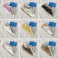 Golden Super Star Sneakers goldens Shoes Metallic Casual Shoes Do-old Dirty Shoe Snake Skin Heel Suede Cream Sole Women Man White Leather Plaid Flat Glitter 2023