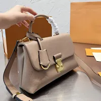 Lüks çantalar tasarımcı çanta çanta madeleine bb omuz çantaları deri çapraz gövde çanta kadınlar için