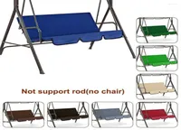 Camp Furniture 3 Seat Swing Canopies Cushion Cover Set Patio Chair Hammock Replacement Waterproof Garden8382380