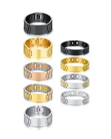 New stainless steel men039s identifications bracelet wristband lovers bracelet can be engraved4666129