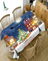 Table Cloth 2022 Christmas cloth Red Festive Tree Series Wedding Decoration for Home Oxford Nappe De8469219