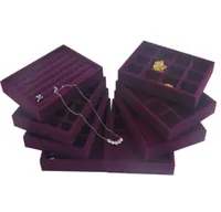 Upscale Purple Velvet Jewelry Display Tray Jewelry Box Rings Necklace Earring Bracelets Tray Jewelry Organizer 0Fur9 1159 Q23849157